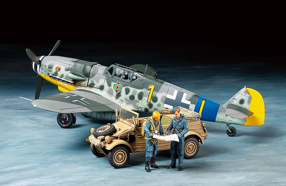 メッサーシュミット Bf109G-6 キューベルワーゲン82型セット プラモデル (タミヤ 1/48 飛行機 スケール限定品 No.25204) 商品画像_1