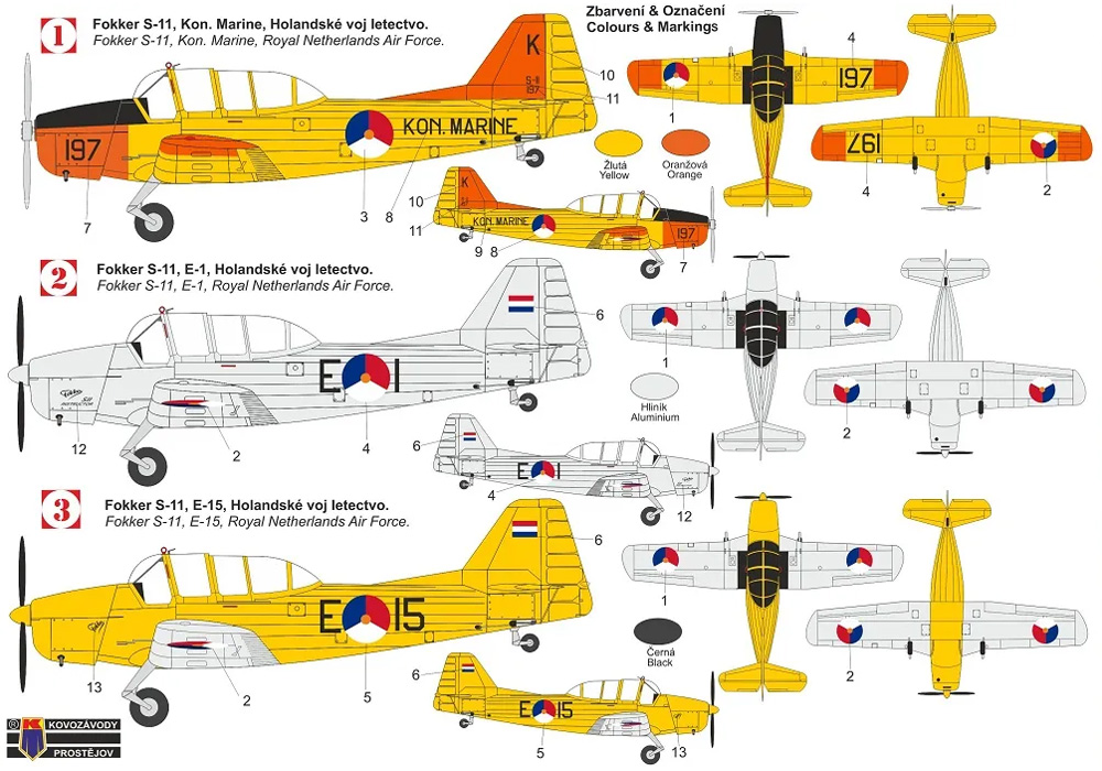 フォッカー S-11 インストラクター プラモデル (KPモデル 1/72 エアクラフト プラモデル No.KPM0371) 商品画像_1