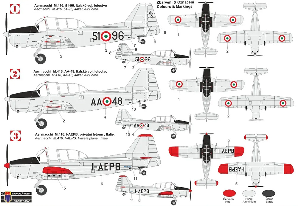 アエルマッキ M.416 プラモデル (KPモデル 1/72 エアクラフト プラモデル No.KPM0374) 商品画像_1