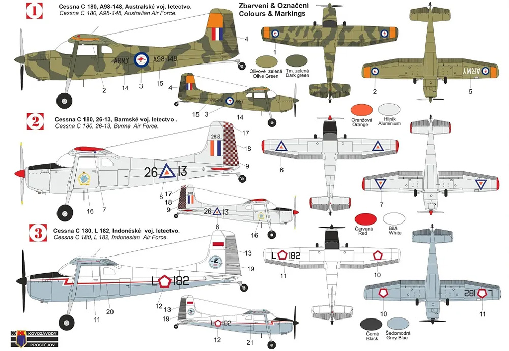 セスナ C-180 (U-17) 軍用 プラモデル (KPモデル 1/72 エアクラフト プラモデル No.KPM0237) 商品画像_1