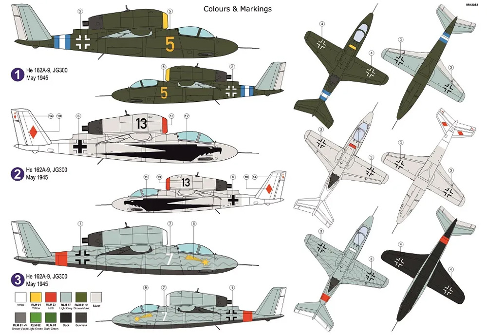 ハインケル He162A-9 JG.300 プラモデル (AZ model 1/72 エアクラフト プラモデル No.AZ7834) 商品画像_1