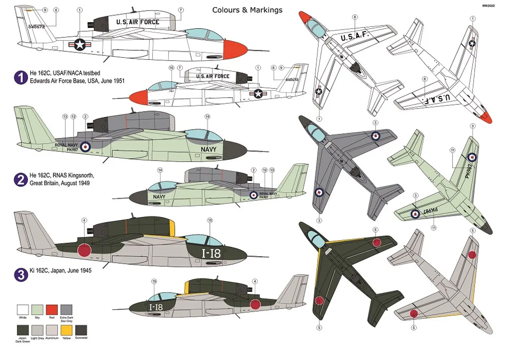 ハインケル He162C 海外仕様 プラモデル (AZ model 1/72 エアクラフト プラモデル No.AZ7835) 商品画像_1