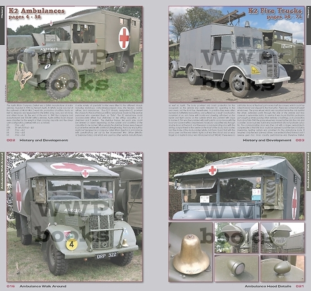 イギリス WW2 K2 救急車 & 消防車 イン・ディテール 本 (WWP BOOKS Red Special museum line No.R094) 商品画像_1