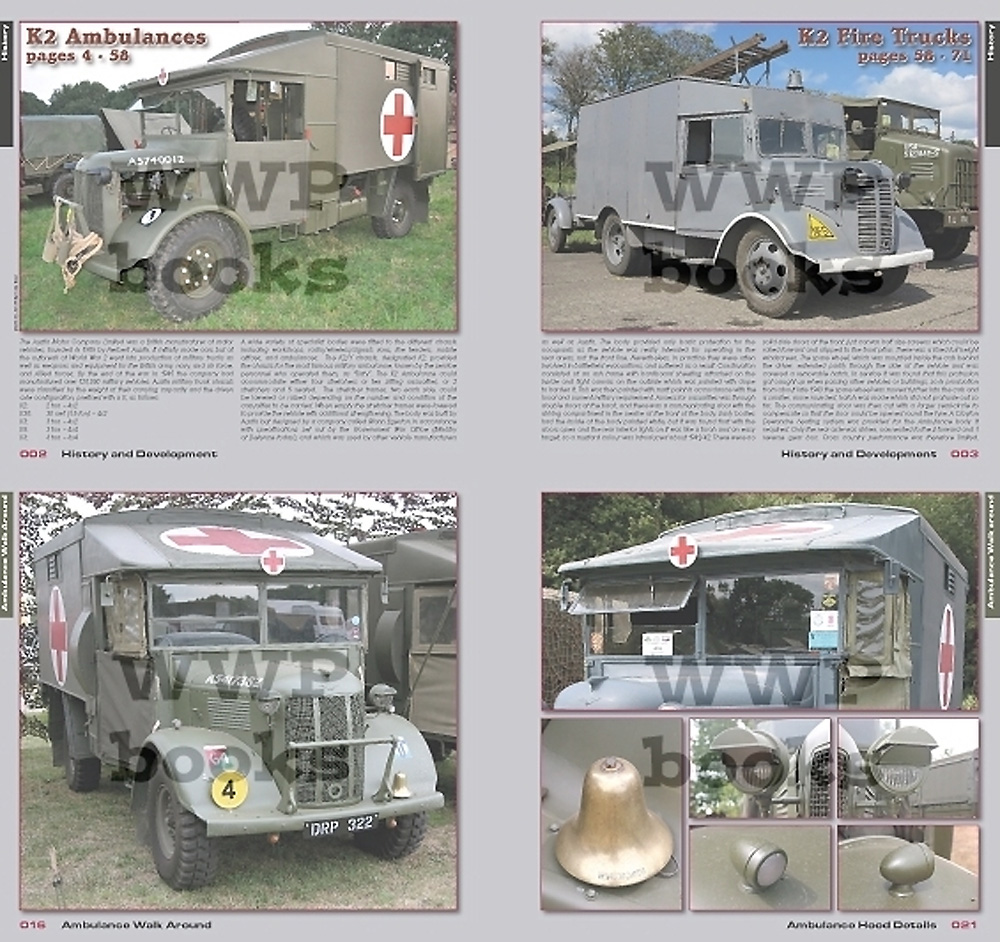 イギリス WW2 K2 救急車 & 消防車 イン・ディテール 本 (WWP BOOKS Red Special museum line No.R094) 商品画像_2
