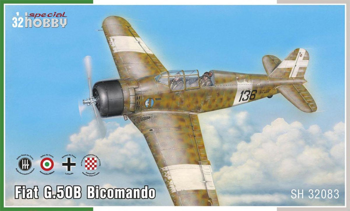 フィアット G.50B ビコマンド 複座練習機 プラモデル (スペシャルホビー 1/32 エアクラフト No.SH32083) 商品画像