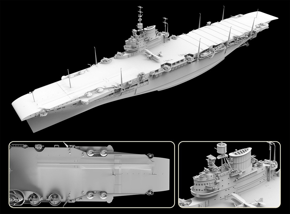 イギリス海軍 航空母艦 フォーミダブル 1941 豪華版 プラモデル (フライホーク 1/700 艦船 No.FH1152S) 商品画像_4