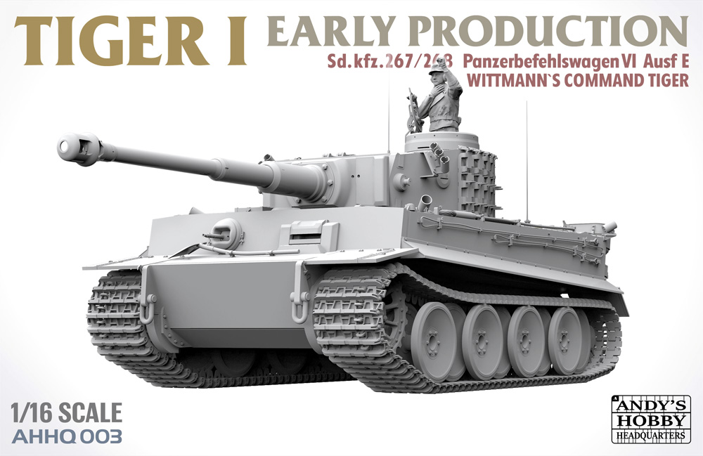ティーガー 1 前期型 Pz.Kpfw.VI Ausf.E / Sd.Kfz.181 プラモデル (タコム 1/16 ミリタリー No.AHHQ
-003) 商品画像_1