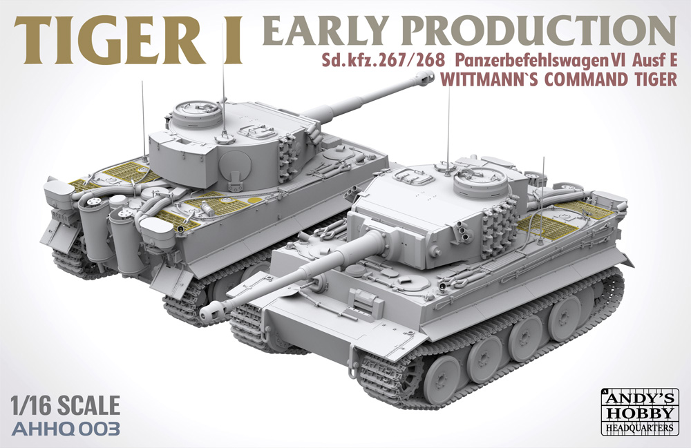 ティーガー 1 前期型 Pz.Kpfw.VI Ausf.E / Sd.Kfz.181 プラモデル (タコム 1/16 ミリタリー No.AHHQ
-003) 商品画像_2