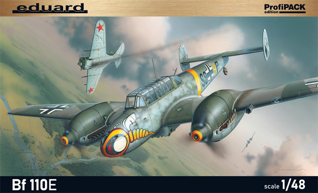 メッサーシュミット Bf110E プラモデル (エデュアルド 1/48 プロフィパック No.8203) 商品画像