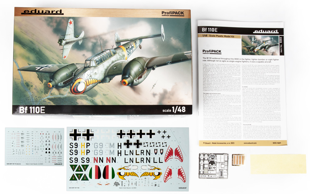 メッサーシュミット Bf110E プラモデル (エデュアルド 1/48 プロフィパック No.8203) 商品画像_1