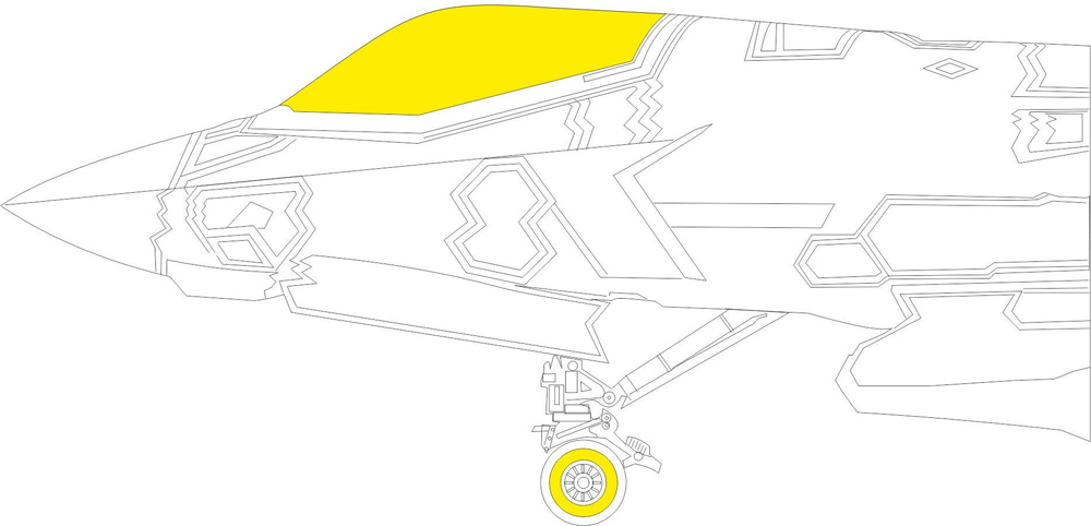 F-35A 塗装マスクシール (タミヤ用) マスキング (エデュアルド 1/48 エアクラフト用 エデュアルド マスク （EX-×） No.EX-921) 商品画像_1