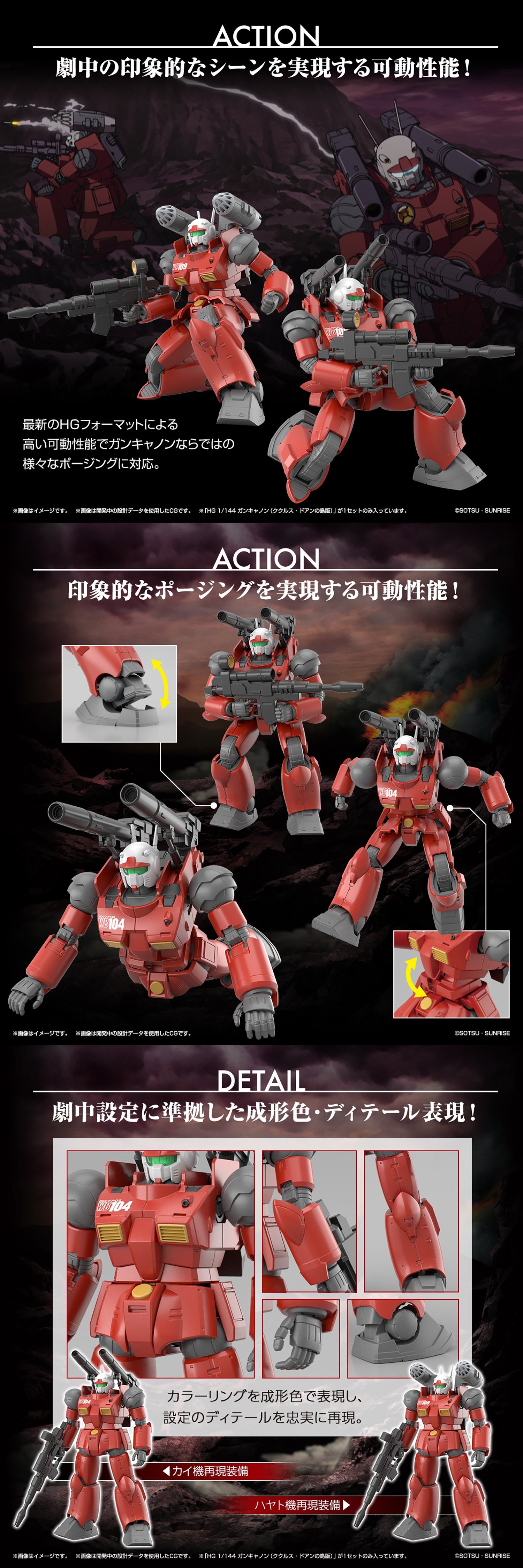 RX-77-02 ガンキャノン ククルス・ドアンの島版 プラモデル (バンダイ HG ジ・オリジン No.5065315) 商品画像_4