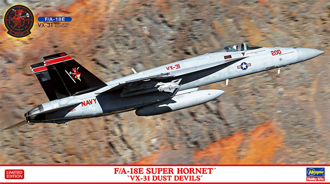 F/A-18E スーパーホーネット VX-31 ダストデビルズ プラモデル (ハセガワ 1/72 飛行機 限定生産 No.02424) 商品画像