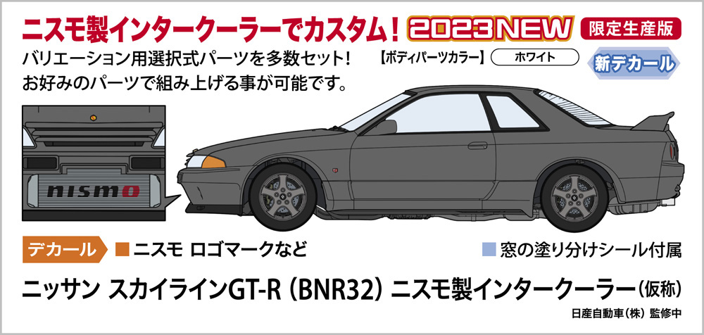 ニッサン スカイライン GT-R (BNR32) ニスモ製インタークーラー プラモデル (ハセガワ 1/24 自動車 限定生産 No.20611) 商品画像_1