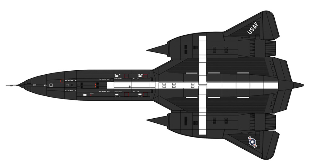 SR-71 ブラックバード (A型) 世界絶対速度記録機 プラモデル (ハセガワ 1/72 飛行機 限定生産 No.02425) 商品画像_3