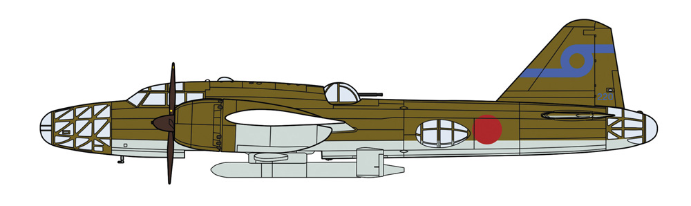 三菱 キ67 四式重爆撃機 飛龍 イ号一型甲 誘導弾搭載機 飛行第62戦隊 プラモデル (ハセガワ 1/72 飛行機 限定生産 No.02422) 商品画像_2