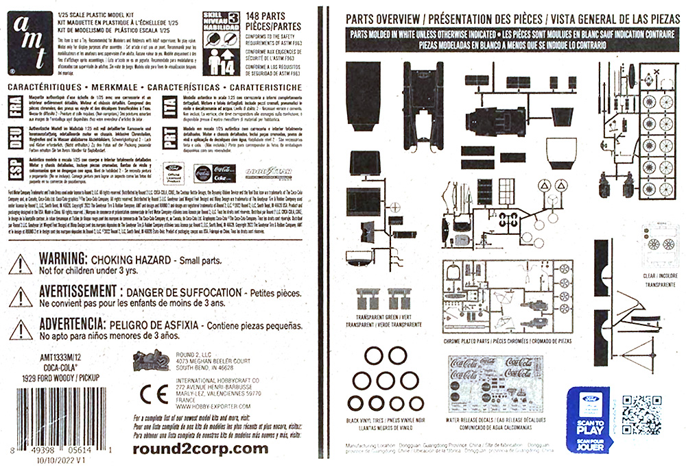 1929 フォード ウッディ ピックアップ コカ・コーラ プラモデル (amt 1/25 カーモデル No.AMT1333M/12) 商品画像_1