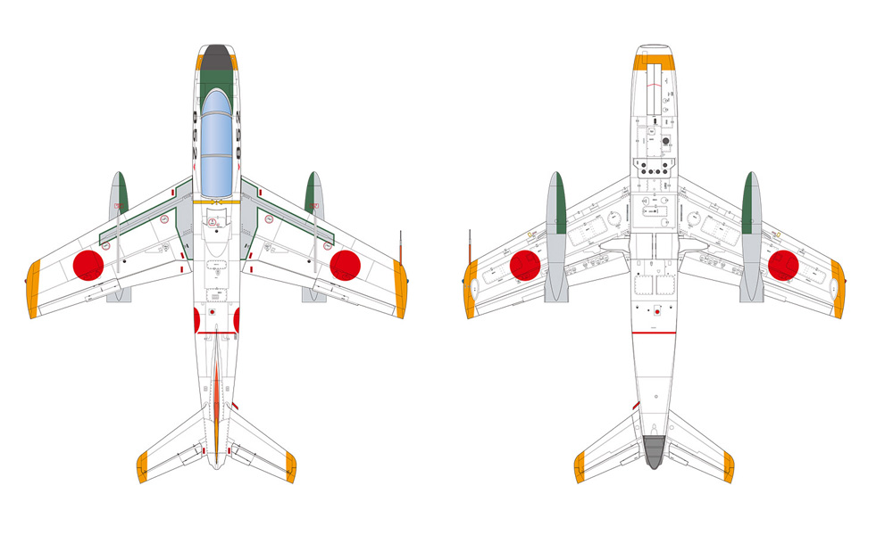 航空自衛隊 T-1B 初期塗装全面白 プラモデル (プラッツ 航空自衛隊機シリーズ No.AC-073) 商品画像_2