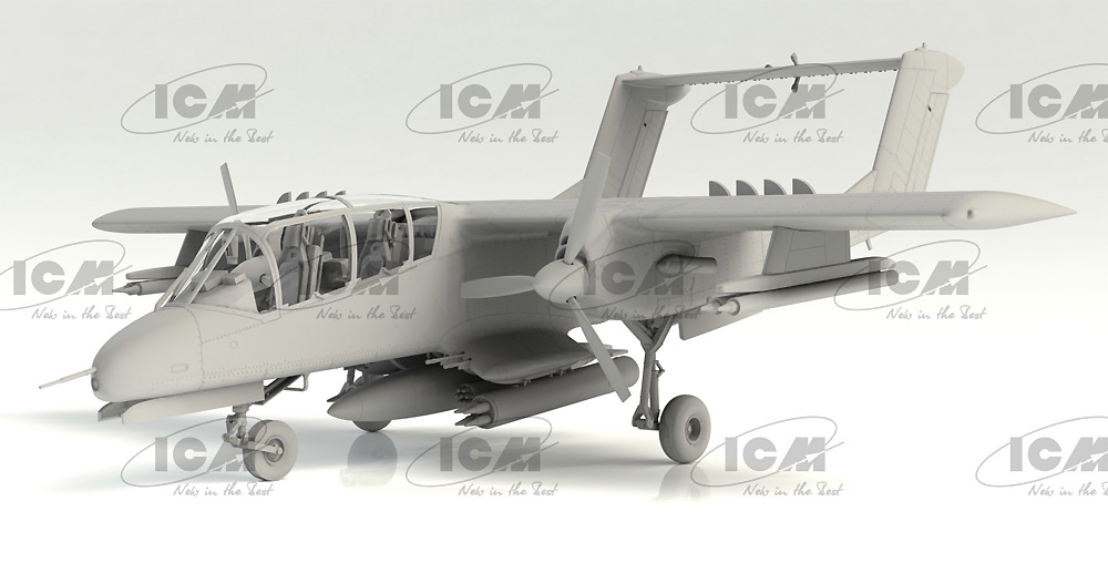 ブロンコ OV-10А アメリカ海軍 プラモデル (ICM 1/48 エアクラフト プラモデル No.48304) 商品画像_3