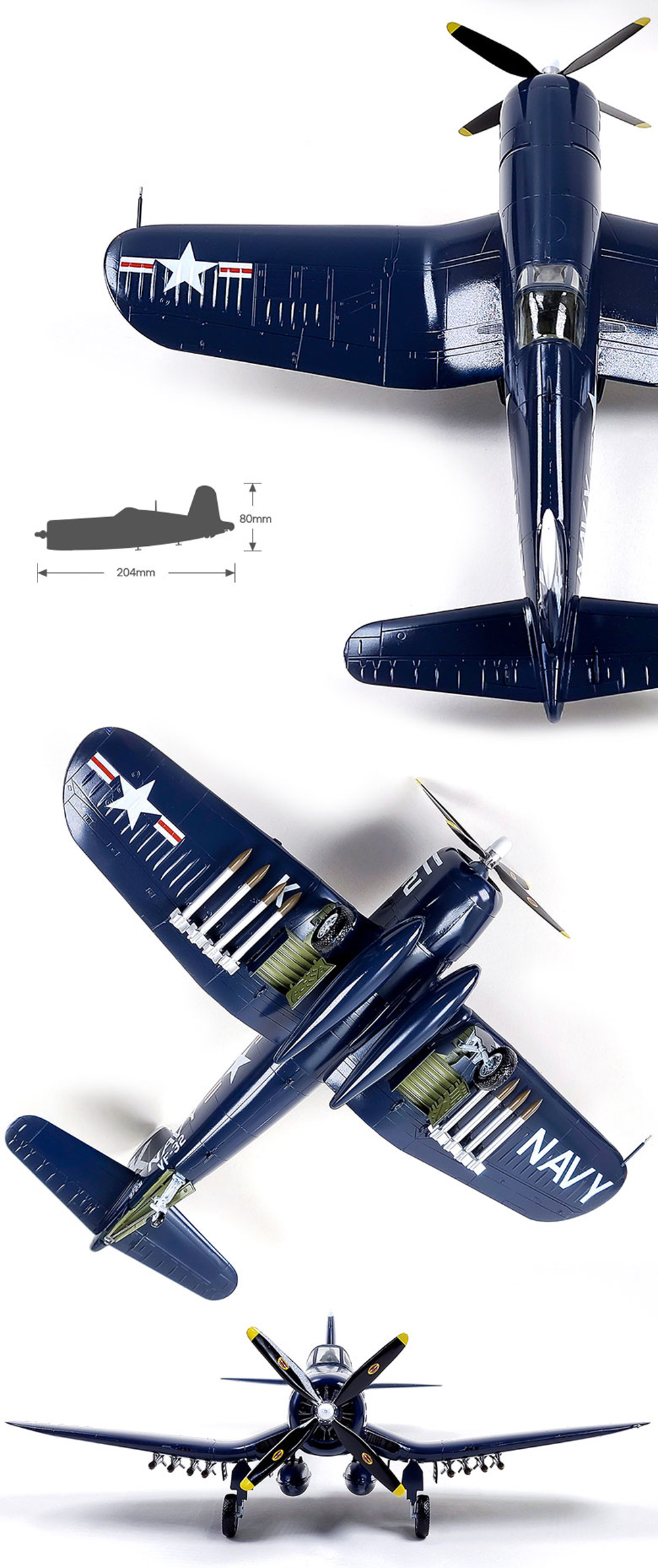 USN F4U-4 コルセア 長津湖の戦い プラモデル (アカデミー 1/48 Aircrafts No.12353) 商品画像_4