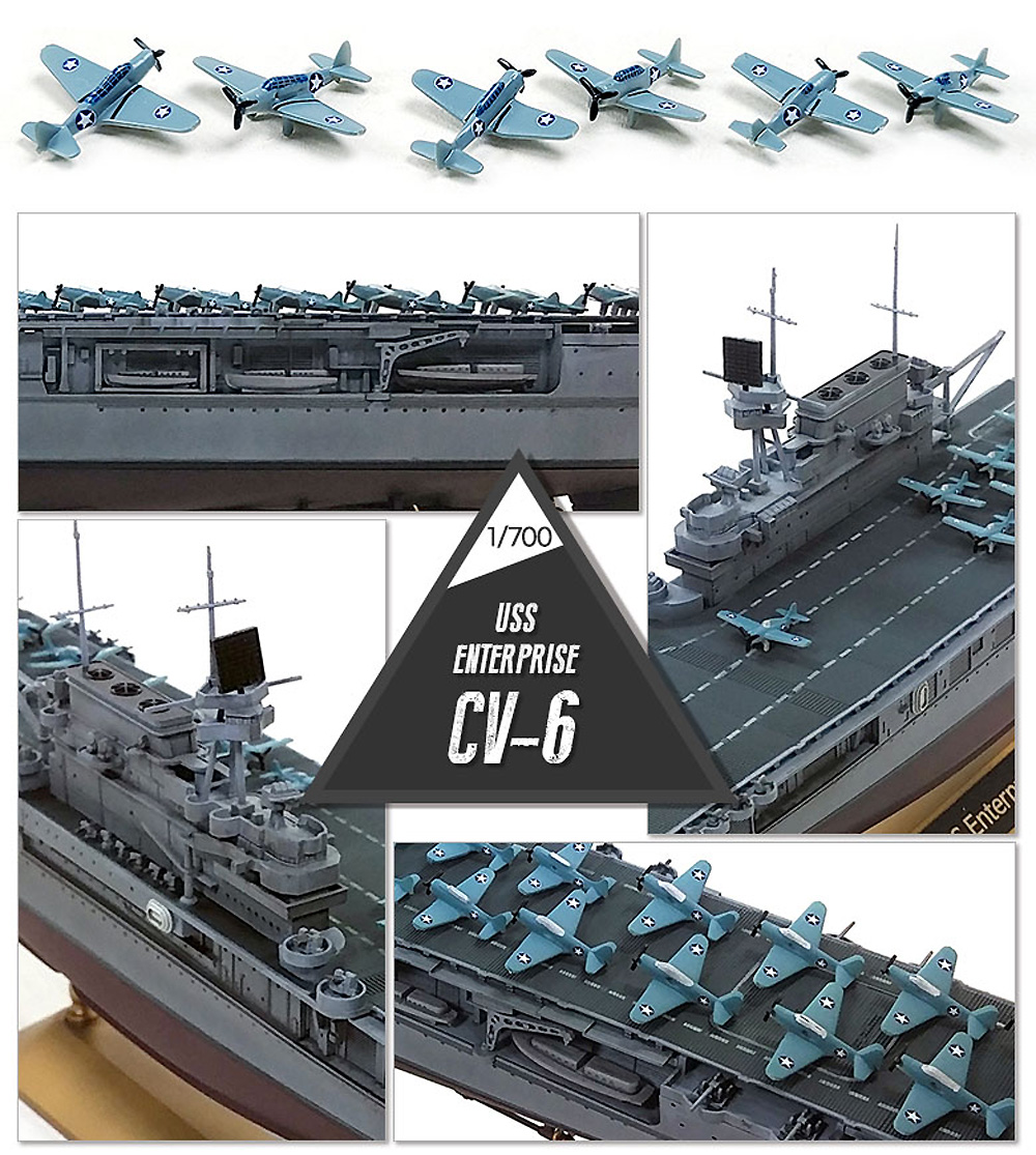 USS エンタープライズ CV-6 ミッドウェイ作戦 プラモデル (アカデミー 艦船・船舶 No.14409) 商品画像_3