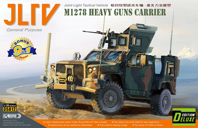 M1278 ウェポンキャリア 統合軽戦術車両 JLTV デラックスエディション プラモデル (サーベルモデル 1/35 ミリタリー No.35A012-D) 商品画像
