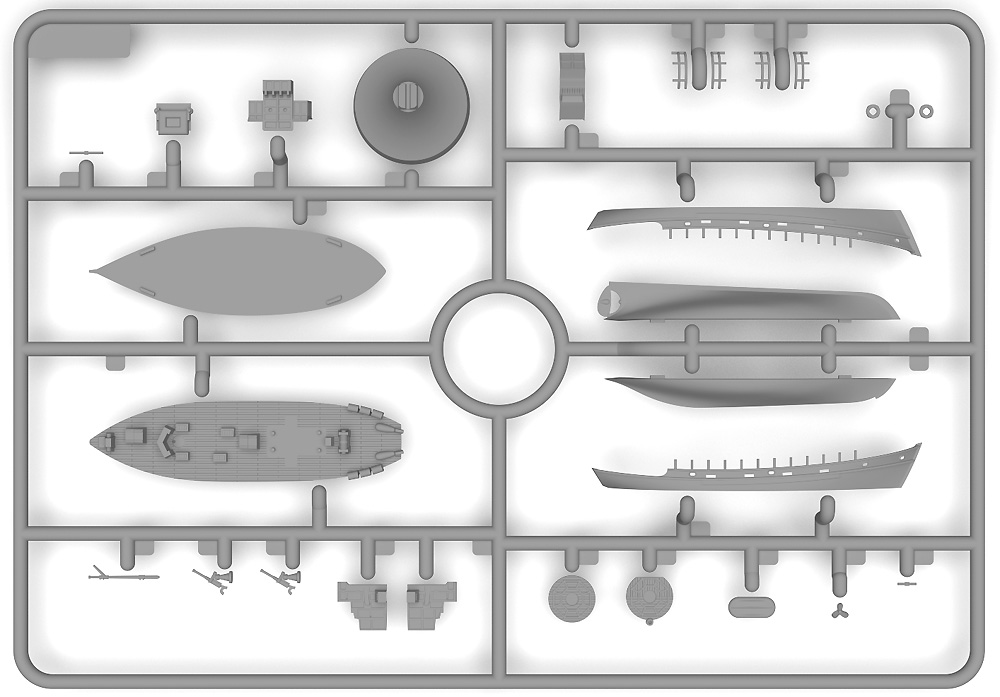 NFK ドイツ海軍 戦闘漁船 プラモデル (ICM 1/350 シップ＆ボート No.S.018) 商品画像_1