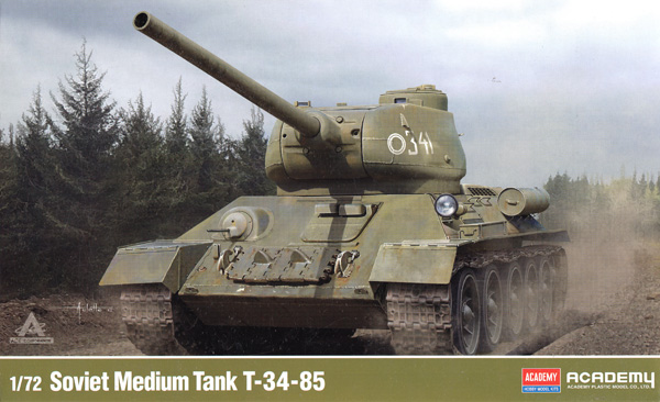 ソビエト中戦車 T-34/85 プラモデル (アカデミー 1/72 Scale Armor No.13421) 商品画像