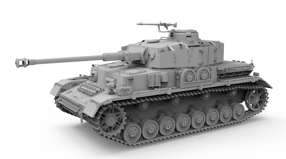 ドイツ 4号戦車J型 初期/中期型&平貨車 2in1 w/線路 プラモデル (ボーダーモデル 1/35 ミリタリー No.BT-025) 商品画像_2