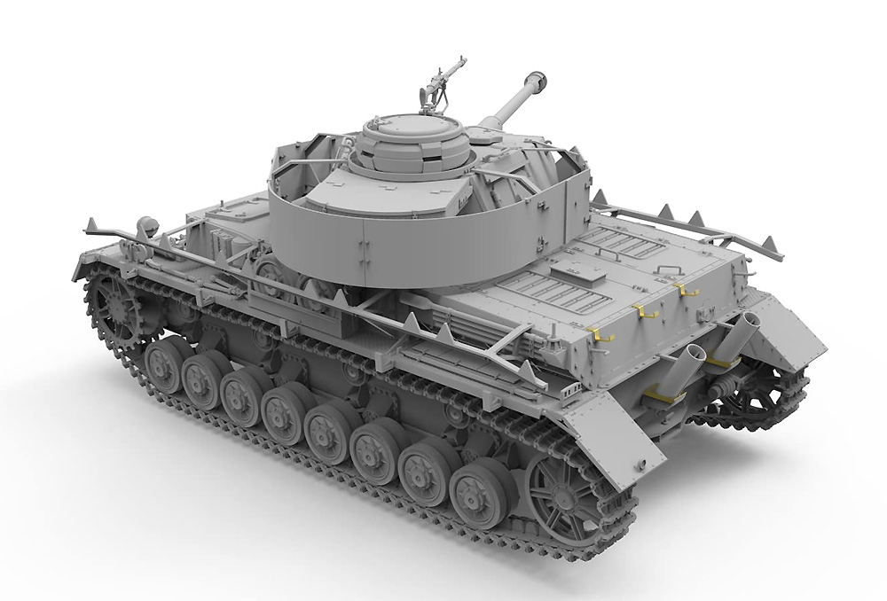 ドイツ 4号戦車J型 初期/中期型&平貨車 2in1 w/線路 プラモデル (ボーダーモデル 1/35 ミリタリー No.BT-025) 商品画像_4