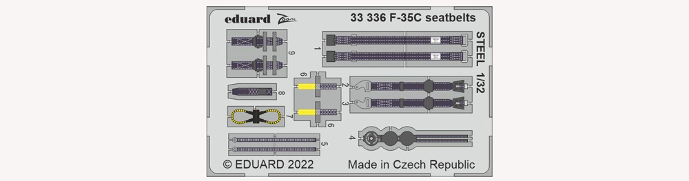 F-35C ビッグEDパーツセット (トランぺッター用) エッチング (エデュアルド 1/32 ＢＩＧ ED （AIR） No.BIG33147) 商品画像_2