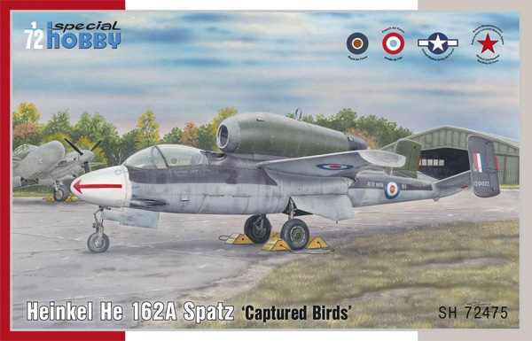 ハインケル He162A 鹵獲機 プラモデル (スペシャルホビー 1/72 エアクラフト プラモデル No.SH72475) 商品画像