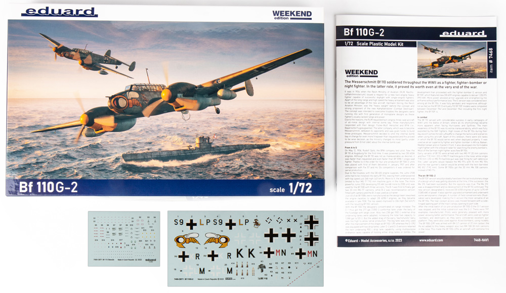 メッサーシュミット Bf110G-2 プラモデル (エデュアルド 1/72 ウィークエンド エディション No.7468) 商品画像_1