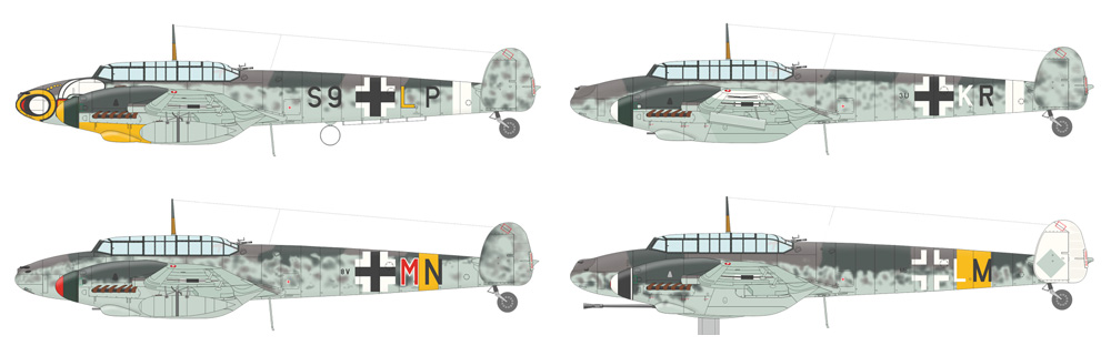 メッサーシュミット Bf110G-2 プラモデル (エデュアルド 1/72 ウィークエンド エディション No.7468) 商品画像_4