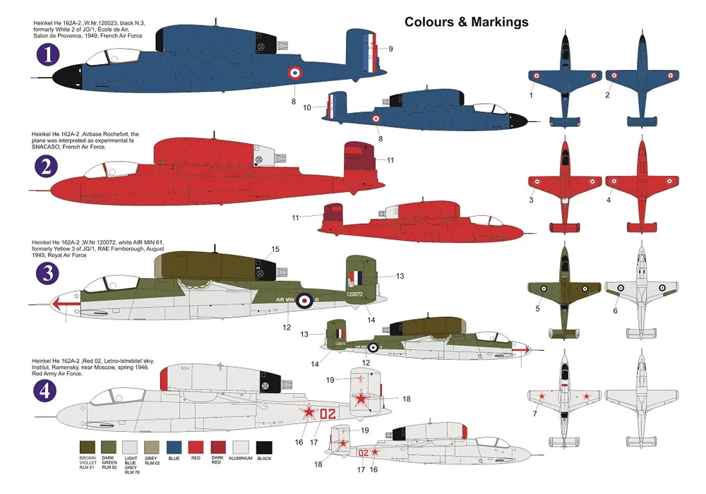 ハインケル He162A-2 大戦後 プラモデル (AZ model 1/72 エアクラフト プラモデル No.AZ7822) 商品画像_1