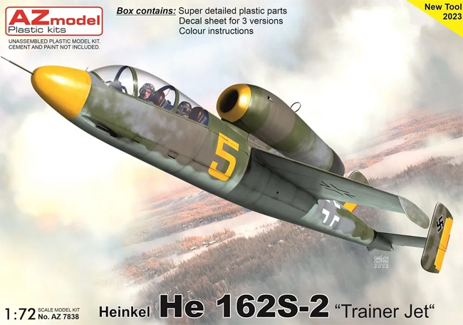 ハインケル He162S-2 複座練習機 プラモデル (AZ model 1/72 エアクラフト プラモデル No.AZ7838) 商品画像