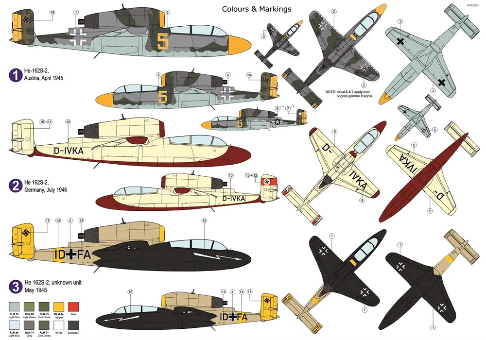 ハインケル He162S-2 複座練習機 プラモデル (AZ model 1/72 エアクラフト プラモデル No.AZ7838) 商品画像_1