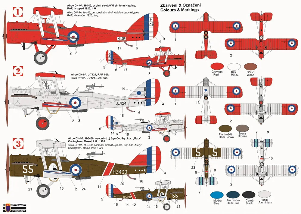 エアコー DH-9A イラク上空 プラモデル (KPモデル 1/72 エアクラフト プラモデル No.KPM0315) 商品画像_1