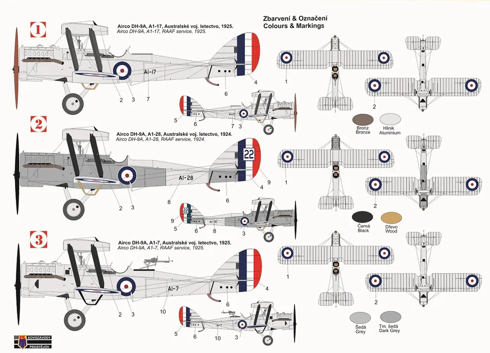 エアコー DH-9A オーストラリア プラモデル (KPモデル 1/72 エアクラフト プラモデル No.KPM0316) 商品画像_1