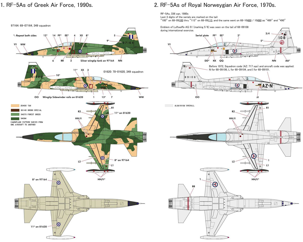 RF-5A フリーダムファイター 偵察型 プラモデル (キネティック 1/48 エアクラフト プラモデル No.K48137) 商品画像_2