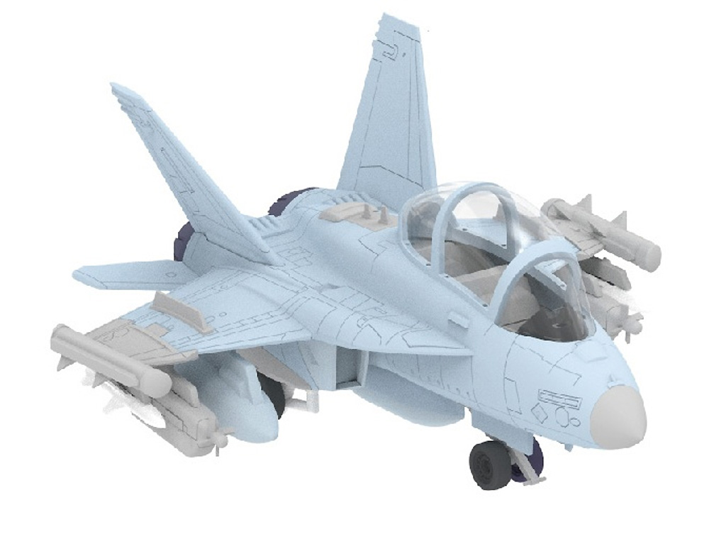 アメリカ海軍 EA-18G グラウラー VAQ-141 シャドーホークス プラモデル (フリーダムモデル コンパクトシリーズ No.162093) 商品画像_3