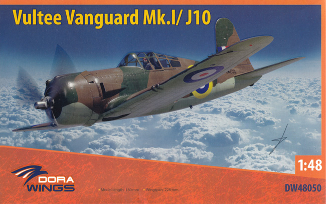ヴァルティ ヴァンガード Mk.1/J10 プラモデル (ドラ ウイングス 1/48 エアクラフト プラモデル No.DW48050) 商品画像