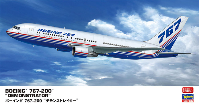 ボーイング 767-200 デモンストレイター プラモデル (ハセガワ 1/200 飛行機 限定生産 No.10853) 商品画像