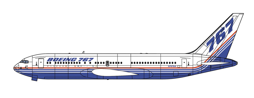 ボーイング 767-200 デモンストレイター プラモデル (ハセガワ 1/200 飛行機 限定生産 No.10853) 商品画像_2