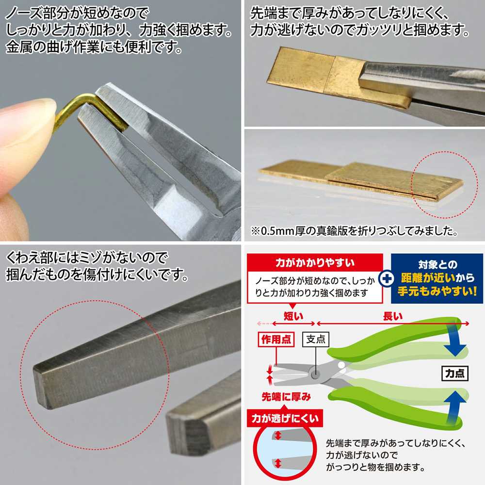 痛快リードペンチ ペンチ (ゴッドハンド 模型工具 No.GH-LDP-140-K) 商品画像_2