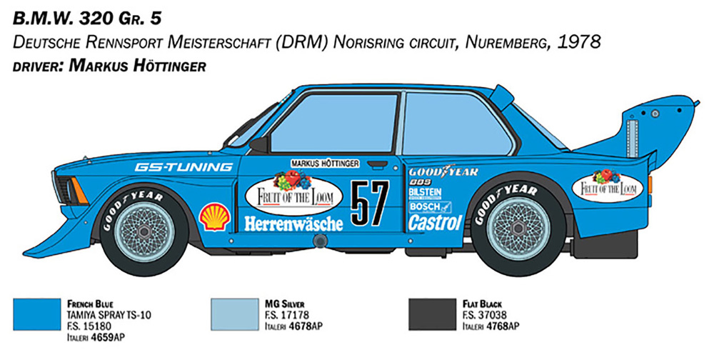 BMW 320i Gr.5 （日本語説明書付属） プラモデル (イタレリ 1/24 カーモデル No.3626) 商品画像_1