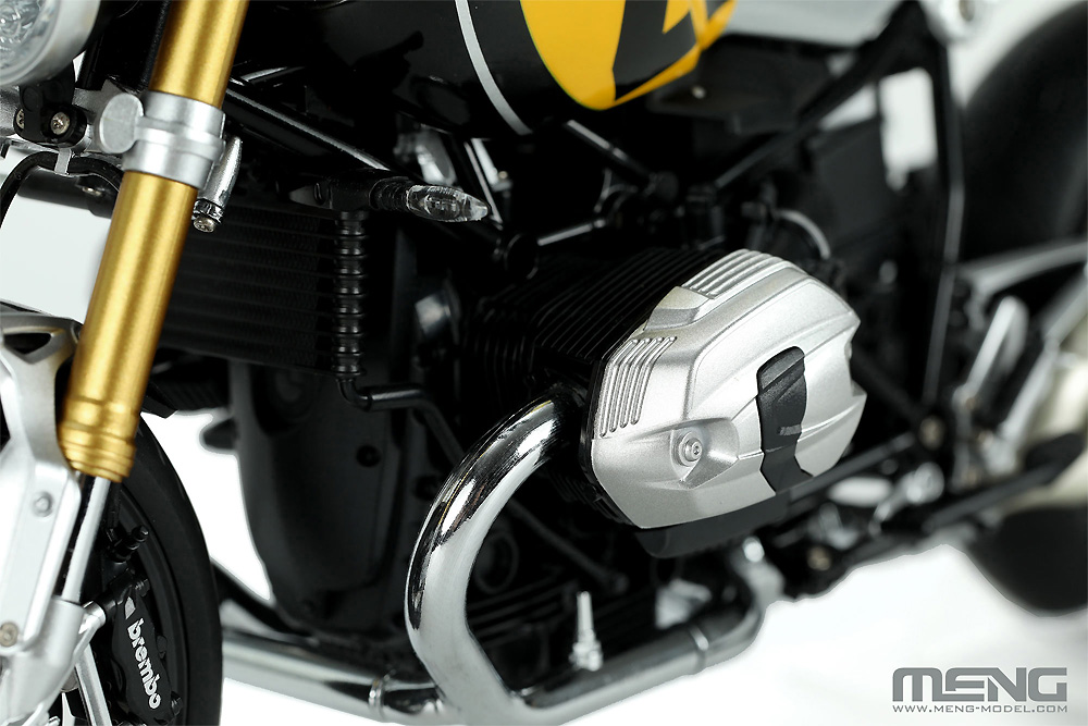 BMW R nineT Option 719 ヴィンテージ (多色成型版) プラモデル (MENG-MODEL 1/9 バイク No.MT-003U) 商品画像_3