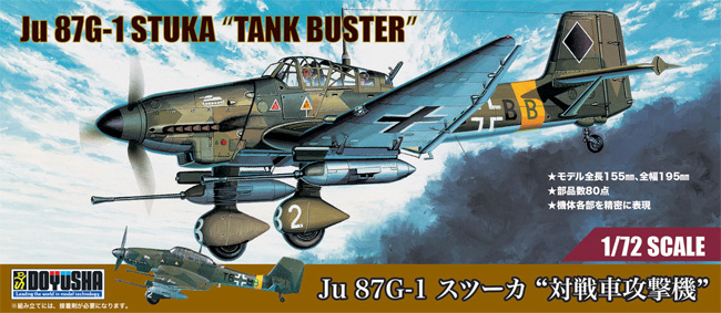 Ju87G-1 スツーカ 対戦車攻撃機 プラモデル (童友社 凄！ プラモデル No.072-STK-2500) 商品画像