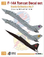 1/144 アメリカ海軍艦上戦闘機 F-14A デカールセット ムービーコレクション No.7 トップガン 1986 (レベル/エース/アカデミー用)
