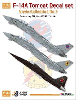 DEF. MODEL デカール 1/144 アメリカ海軍艦上戦闘機 F-14A デカールセット ムービーコレクション No.7 トップガン 1986 (レベル/エース/アカデミー用)